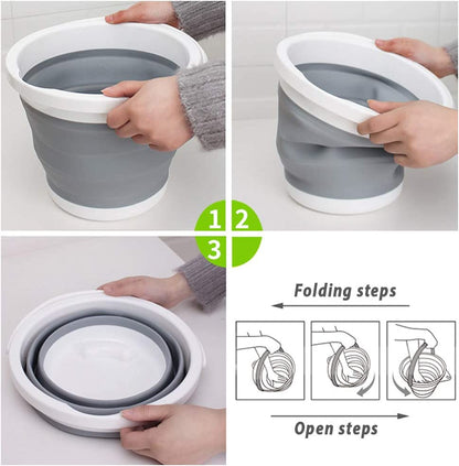 New 10L Collapsible Silicone Bucket – Portable Folding Bucket for Camping, Fishing & Travel 10L23 - with | Sold by Uncle Wiener's Wholesale