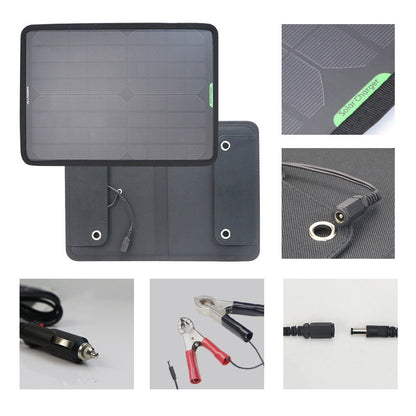 New 10W 12V Portable Solar Panel Battery Charger ��� Car & RV Trickle Charger with Suction Cups 10WSL - with | Sold by Uncle Wiener's Who