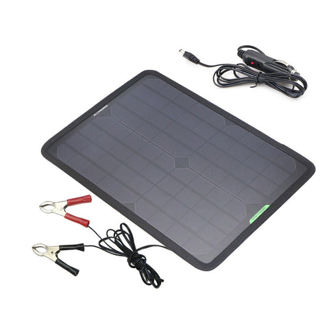 New 10W 12V Portable Solar Panel Battery Charger ��� Car & RV Trickle Charger with Suction Cups 10WSL - with | Sold by Uncle Wiener's Who
