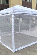 "10x10 Pop Up Party Tent with Bug Screen and Mesh Sidewalls"

"Outdoor Gazebo Tent 10x10 with Mesh Walls for Events and Camping"

"Beige and Black Mesh 10x10 Pop-Up Gazebo Tent for Backyard Parties"