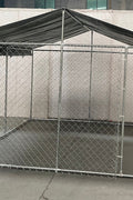 10x10x6 ft galvanized outdoor dog kennel with UV canopy

Large outdoor dog kennel with UV canopy cover