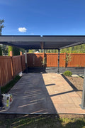 New 10x13 FT Aluminum Louvered Pergola Gazebo – Adjustable Roof Slats, Modern Outdoor Shade 1030608 - with | Sold by Uncle Wiener's Wholesale