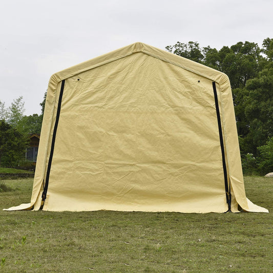 "10x17 FT Heavy Duty Yellow Storage Shelter Garage Shed"

"Waterproof Outdoor Storage Canopy for Vehicles and Equipment"

"10x17 FT Steel Frame Portable Garage Storage Building"

"Car Boat Truck Protection Shelter with Yellow PU Coated Cover"