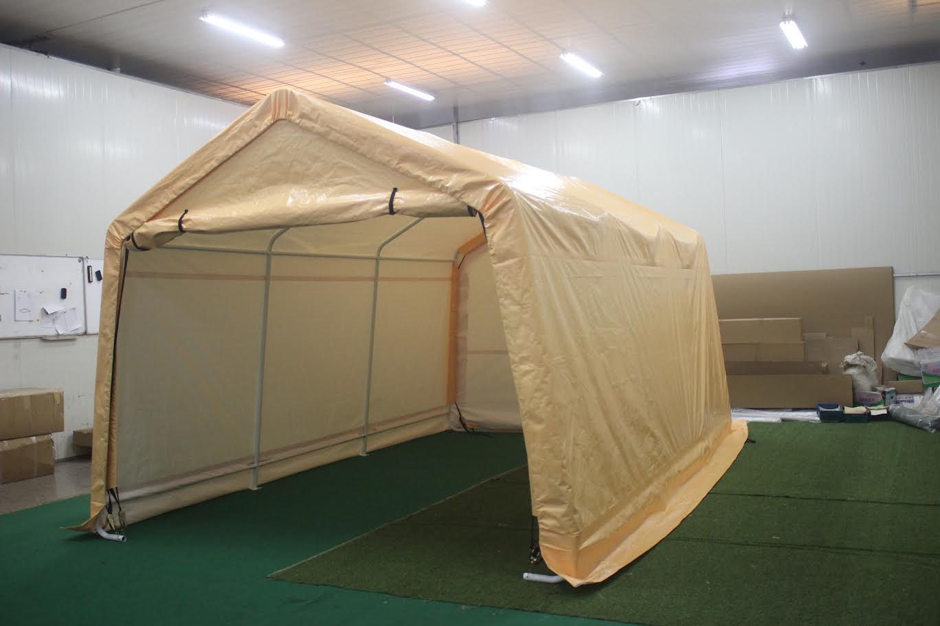 "10x17 FT Heavy Duty Yellow Storage Shelter Garage Shed"

"Waterproof Outdoor Storage Canopy for Vehicles and Equipment"

"10x17 FT Steel Frame Portable Garage Storage Building"

"Car Boat Truck Protection Shelter with Yellow PU Coated Cover"