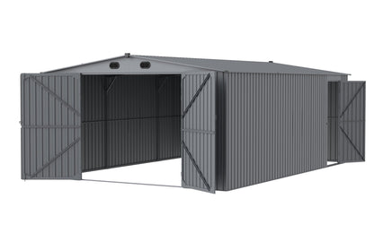 New 10x20 & 13x20 FT Metal Storage Garage Sheds – Reinforced Steel Frame - with 13x20 | Sold by Uncle Wiener's Wholesale