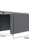 New 10x20 & 13x20 FT Metal Storage Garage Sheds – Reinforced Steel Frame - with 13x20 | Sold by Uncle Wiener's Wholesale