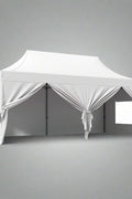 10x20 FT waterproof pop-up canopy tent with screened mesh windows and detachable sidewalls for outdoor events and parties
