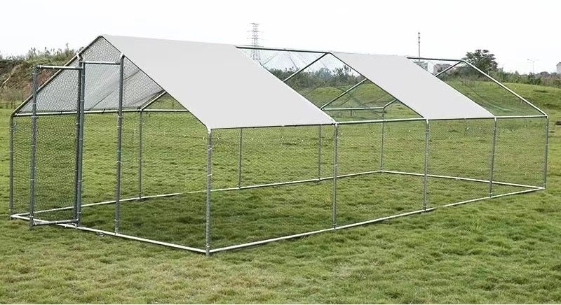 New 10x26 FT Dog Kennel Chicken Run Cage with Sun Shelter – SKUCK258 - with | Sold by Uncle Wiener's Wholesale