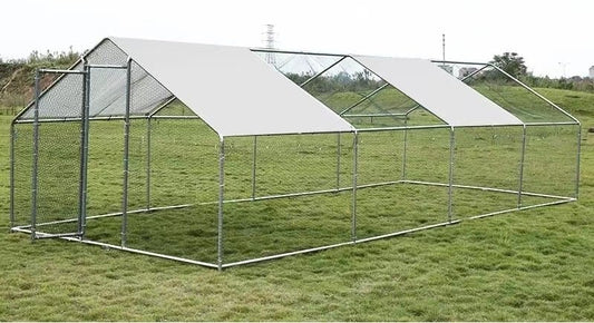 New 10x26 FT Dog Kennel Chicken Run Cage with Sun Shelter – SKUCK258 - with | Sold by Uncle Wiener's Wholesale