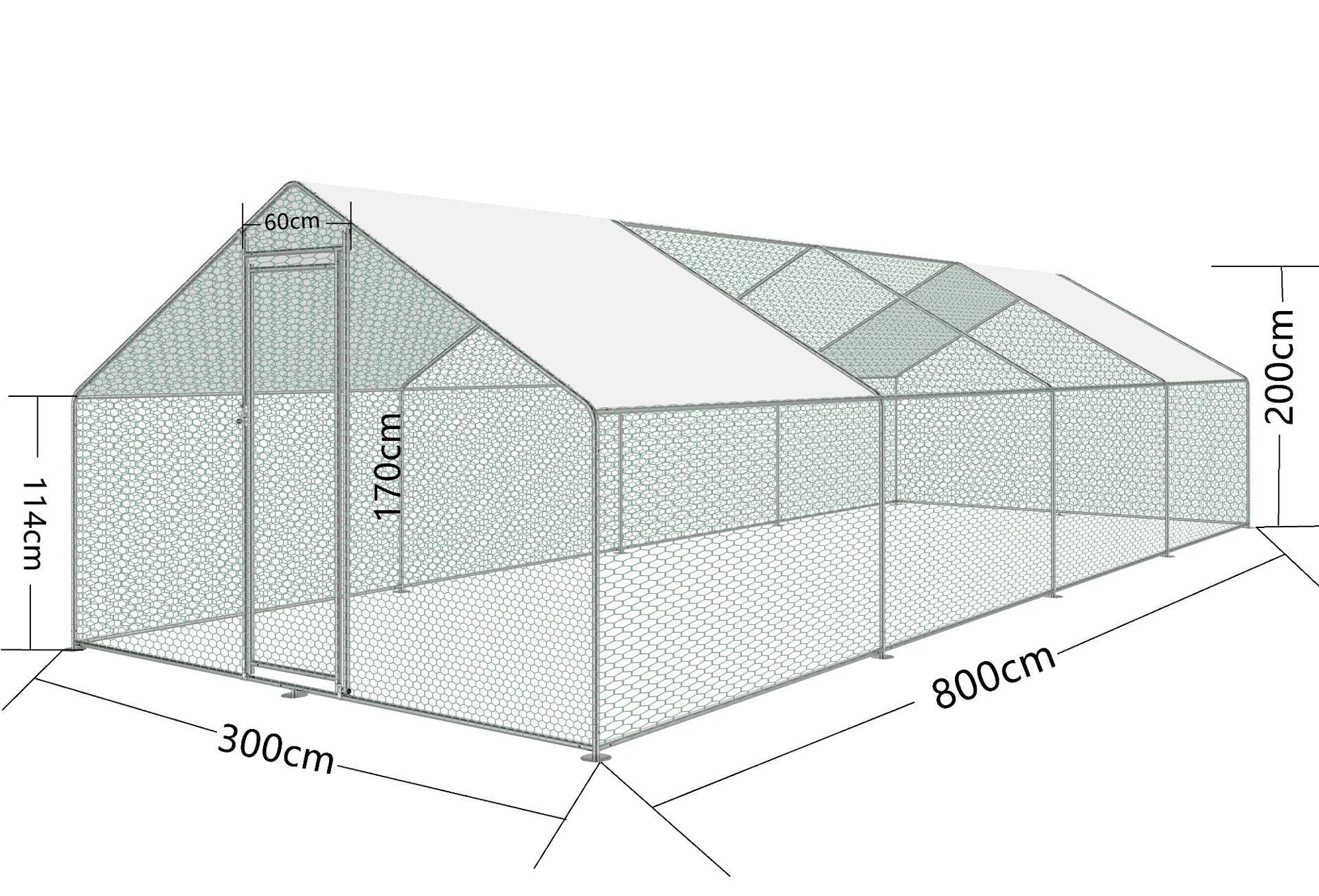 New 10x26 FT Dog Kennel Chicken Run Cage with Sun Shelter – SKUCK258 - with | Sold by Uncle Wiener's Wholesale