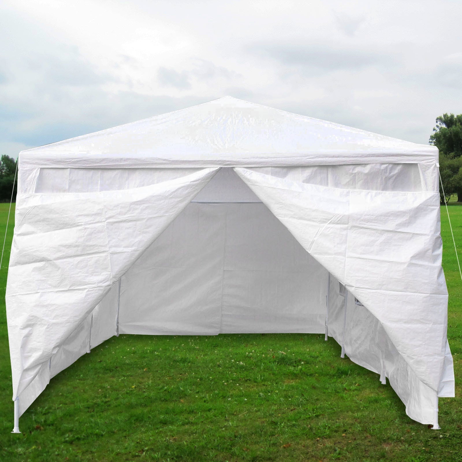 "10x30 FT White Party Tent with 7 Window Panels Outdoor Event Canopy"

"Heavy Duty Outdoor Wedding Canopy 10x30 FT with Window Sidewalls"

"Large White Event Tent for Parties, Weddings, and Gatherings"