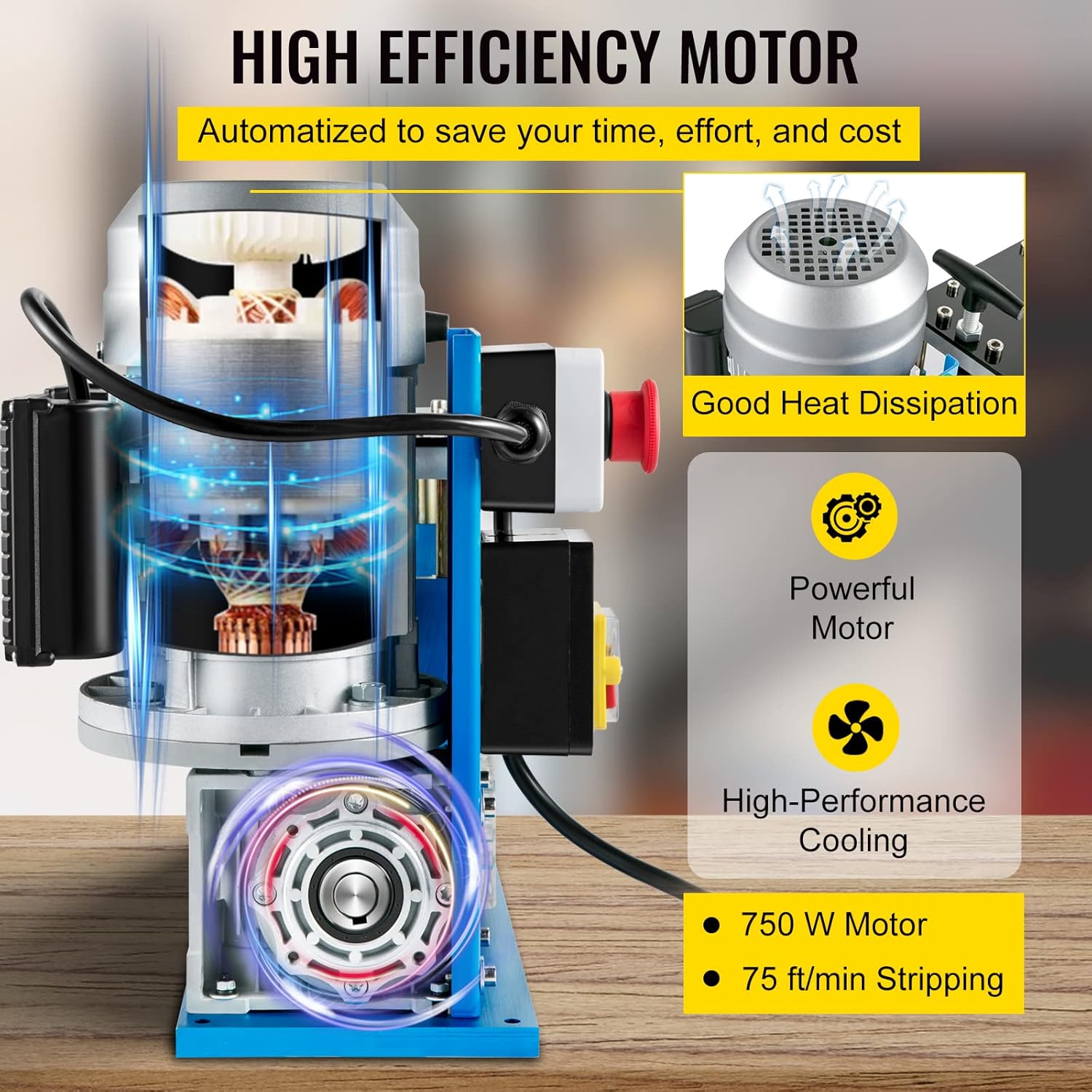 11-channel automatic wire stripping machine front view

Cable stripper with control panel and feeder channels

Industrial wire stripper with aluminum and steel frame

High-speed wire stripping machine on workbench

Wire stripping machine with emergency stop switch