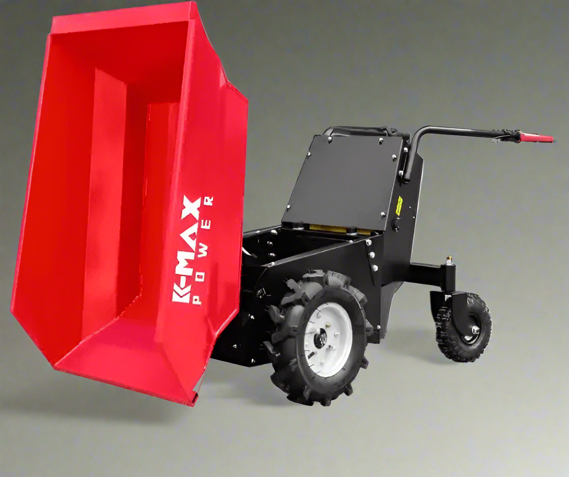 "1100 LB Red Steel Electric Power Wheelbarrow for Gravel and Sand"

Side View: "Electric Mini Dumper with All-Terrain Tires – 1100 LB Capacity"

Control Panel Closeup: "Easy-to-use Controls on Electric Power Wheelbarrow"

Loaded on Gravel Site: "Heavy-Duty Electric Wheelbarrow Hauling Gravel"
