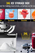 New 110V Commercial Ice Crusher & Shaved Ice Machine – Heavy - Duty Ice Shaver for Restaurants & Events S1185 - with | Sold by Uncle Wiener's Wholesale
