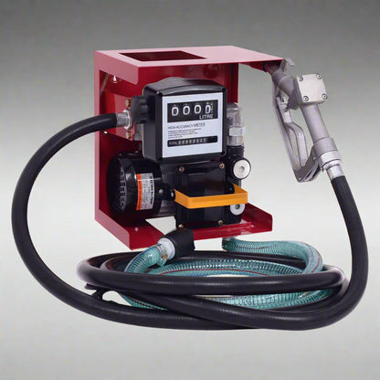 FP60 Diesel Fuel Transfer Pump – 110V Cast Iron with Digital Meter
Complete Diesel Pump Kit with Hose, Nozzle & Liter Meter
High Flow 60L/Min Diesel Pump – Model FP60 with Accessories