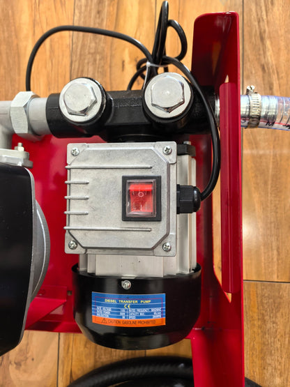 FP60 Diesel Fuel Transfer Pump – 110V Cast Iron with Digital Meter
Complete Diesel Pump Kit with Hose, Nozzle & Liter Meter
High Flow 60L/Min Diesel Pump – Model FP60 with Accessories