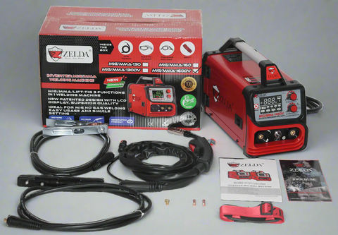 MMA160DV dual voltage MIG MMA TIG inverter welder with digital display