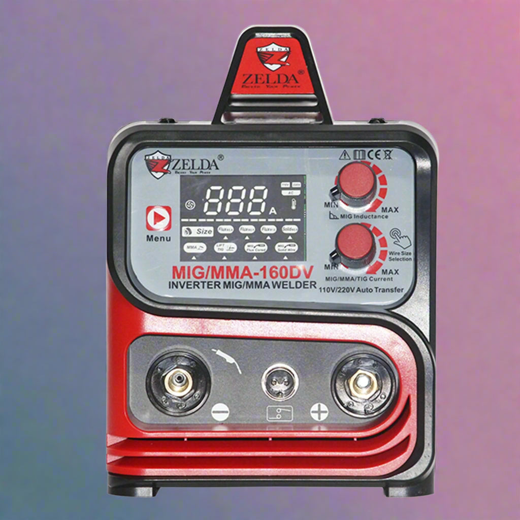 Packaged MMA160DV dual voltage welder ready for shipment