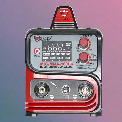 Packaged MMA160DV dual voltage welder ready for shipment