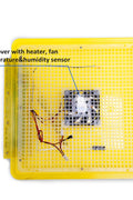 112-egg digital incubator with humidity and temperature control – EW112
Automatic poultry egg hatcher with LED display and turning tray