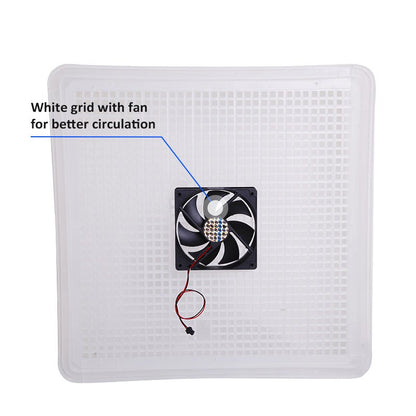112-egg digital incubator with humidity and temperature control – EW112
Automatic poultry egg hatcher with LED display and turning tray