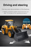 1:16 scale remote control JCB Fastrac 4220 tractor with controller
RC JCB farming tractor toy with 6-channel movement
JCB RC tractor with sound and light features
Detailed cab and tire design of remote control farm tractor
Remote control farming toy vehicle with accessories