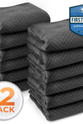 New 12 & 10 Pack Moving Blankets – Heavy - Duty Furniture Pads 80x72 & 80x90 Inches for Protection During Moving & Storage - with 72x80 | Sold by Uncle Wiener's Wholesale