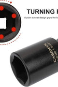 5-Piece 1/2" Deep Drive Axle Nut Socket Set in Red Case – Top View

Heavy-Duty Impact Sockets with Storage Case

Close-Up of 1/2” Drive Axle Nut Sockets

Impact-Ready Chrome Molybdenum Socket Set for Trucks

Deep Drive Socket Kit for Axle Nut Applications