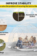 New 12 Ft 10 Person Garden Dome Bubble Tent S3138 - with | Sold by Uncle Wiener's Wholesale