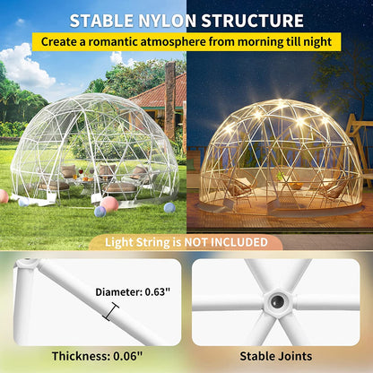 New 12 Ft 10 Person Garden Dome Bubble Tent S3138 - with | Sold by Uncle Wiener's Wholesale
