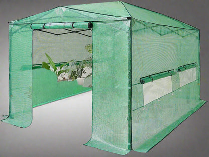 "12x8 FT Pop-Up Outdoor Greenhouse with PE Cover"

"Large Outdoor Gardening Tent 12x8 FT with Roll-Up Doors"

"Heavy-Duty Waterproof Greenhouse for Plants 12x8 FT"

"UV-Protected Portable Greenhouse Tent for Vegetables"

"12 FT x 8 FT Outdoor Greenhouse with Metal Frame and Zipper Door"