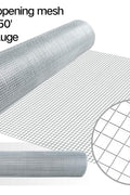 New 1/2 Inch Welded Wire Fence – 48 in x 50 ft Roll | Galvanized Steel Garden & Animal Fencing WW485 - with | Sold by Uncle Wiener's Wholesale