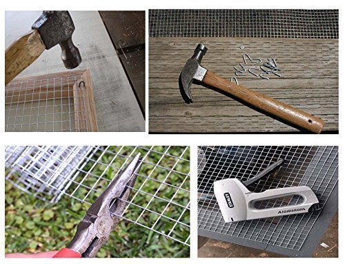 New 1/2 Inch Welded Wire Fence – 48 in x 50 ft Roll | Galvanized Steel Garden & Animal Fencing WW485 - with | Sold by Uncle Wiener's Wholesale