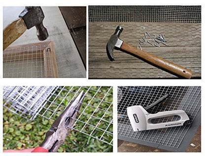 New 1/2 Inch Welded Wire Fence – 48 in x 50 ft Roll | Galvanized Steel Garden & Animal Fencing WW485 - with | Sold by Uncle Wiener's Wholesale