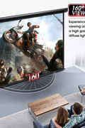 120 Inch Motorized Projector Screen – Remote Control Retractable Projection Display for Indoor & Outdoor Use (Model 599010)