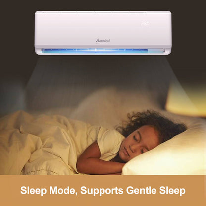 12000 & 24000 BTU ductless mini split air conditioner with remote
Energy-efficient split AC heater system for home or office
Whisper-quiet ductless air conditioner and heater with installation kit