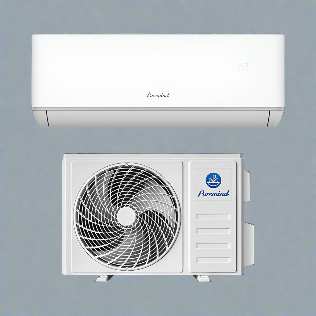 12000 & 24000 BTU ductless mini split air conditioner with remote
Energy-efficient split AC heater system for home or office
Whisper-quiet ductless air conditioner and heater with installation kit