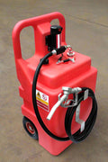 120L red portable fuel transfer tank with rotary hand pump
Manual fuel pump tank with built-in wheels and handle
Blue 12V electric fuel pump system with hose
Diesel and gasoline compatible portable fuel storage
Multiple tank options for site and farm use