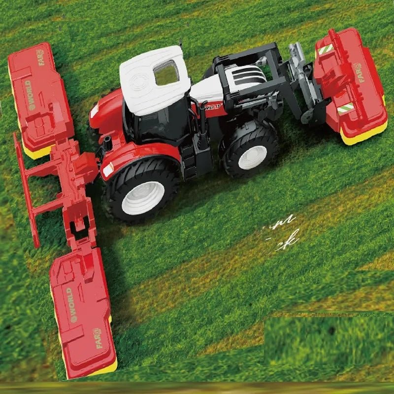 "1:24 Scale Remote Control Tractor Loader Toy for Kids"

"6-Channel RC Tractor Farm Toy with Realistic Design"

"Rechargeable Remote Control Tractor and Wagon Set"

"Durable 1:24 Scale RC Farm Truck Vehicles"

"Set of 1:24 Remote Control Farm Trucks for Kids"