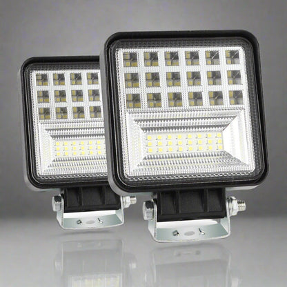 compact LED work light with aluminum heat sink cooling system for trucks and ATVs