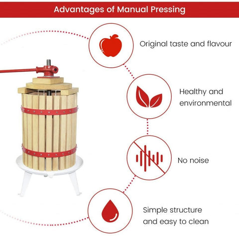 New 12L Heavy Duty Wine & Fruit Press – Cider Making Press for Home and Commercial Use 629WPW - with | Sold by Uncle Wiener's Wholesale