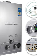 "12L Portable Propane Hot Water Heater for Camping and RV Use"

"Tankless Outdoor Water Heater with Shower Head - Propane Powered"

"Compact 12L Propane Tankless Water Heater for Outdoor Adventures"

"Instant Hot Water Heater with Temperature Display for Campsites"