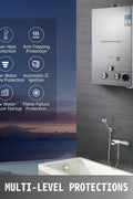 "12L Portable Propane Hot Water Heater for Camping and RV Use"

"Tankless Outdoor Water Heater with Shower Head - Propane Powered"

"Compact 12L Propane Tankless Water Heater for Outdoor Adventures"

"Instant Hot Water Heater with Temperature Display for Campsites"