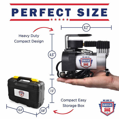 NEW 12V Air Compressor Safety Kit Tire Repair 316ACK - with | Sold by Uncle Wiener's Wholesale