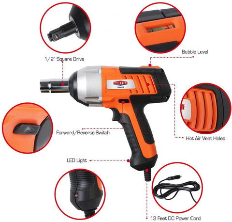 New 12V DC 1/2" Electric Impact Wrench – Portable Car Lug Nut Tire Repair Tool 822021 - with | Sold by Uncle Wiener's Wholesale
