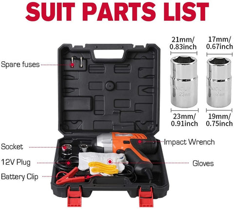New 12V DC 1/2" Electric Impact Wrench – Portable Car Lug Nut Tire Repair Tool 822021 - with | Sold by Uncle Wiener's Wholesale