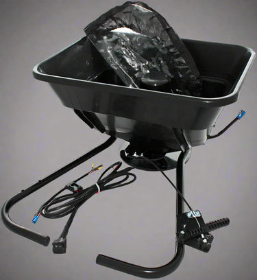 “12V ATV fertilizer and seed spreader with mounting brackets”

“Heavy-duty plastic hopper for salt and fertilizer spreading”

“GT1506 electric spreader for tractors and utility vehicles”

“40KG capacity spreader for agriculture and winter use”

“Adjustable width seed spreader with 12V battery connection”