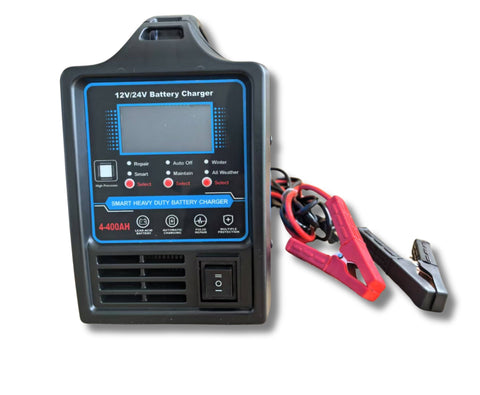 NEW 12V/24V Smart Car Battery Charger ��� 15A Heavy - Duty for Car, Truck, RV, AGM, Deep Cycle 250416903 - Battery Charger with | Sold by Uncle Wiener's Who