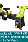New 12x18 Variable Speed Wood Lathe – Benchtop EVS Woodturning Lathe with 3/4HP Motor BM10819 - with | Sold by Uncle Wiener's Wholesale