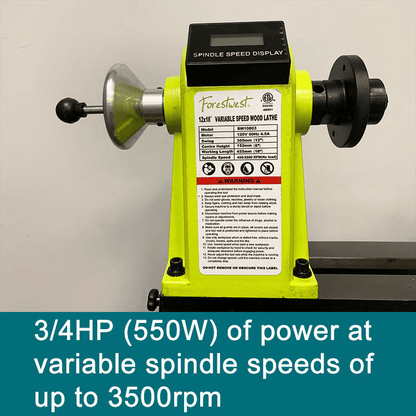 New 12x18 Variable Speed Wood Lathe ��� Benchtop Wood Turning Lathe for DIY & Professional Use BM10803 - with | Sold by Uncle Wiener's Who
